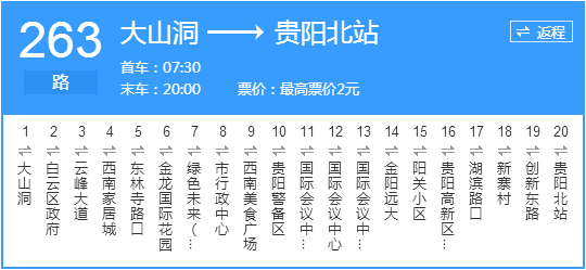貴陽市263路公交路線