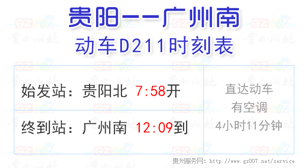 D211動車時刻表
